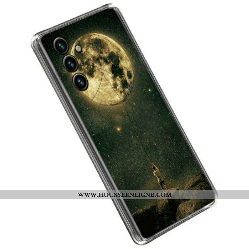 Coque Samsung Galaxy A14 5G / A14 Flexible Homme à la lune