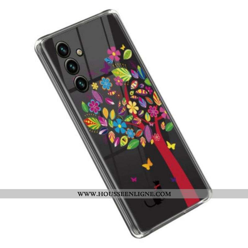 Coque Samsung Galaxy A14 5G / A14 Transparente Arbre Coloré