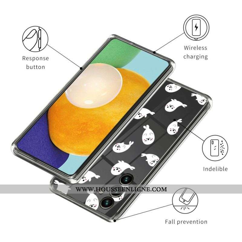 Coque Samsung Galaxy A14 5G / A14 Transparente Loups de Mer