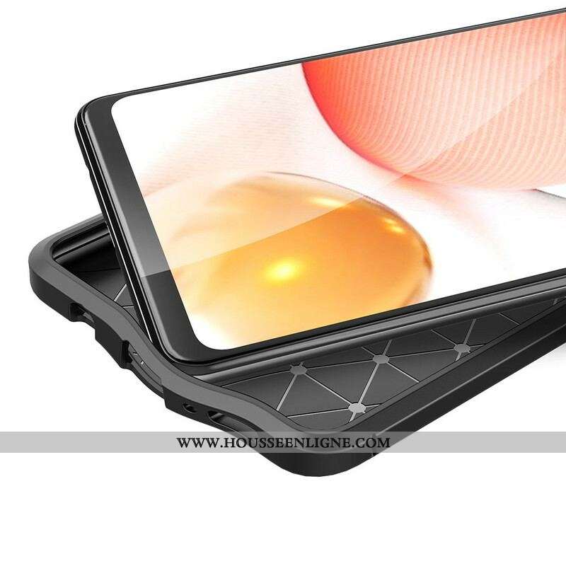 Coque Samsung Galaxy A42 5G Effet Cuir Litchi Double Line