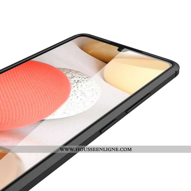 Coque Samsung Galaxy A42 5G Effet Cuir Litchi Double Line