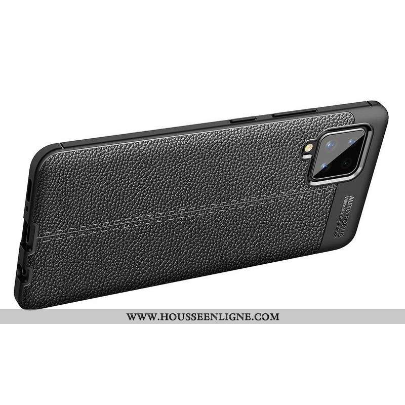 Coque Samsung Galaxy A42 5G Effet Cuir Litchi Double Line
