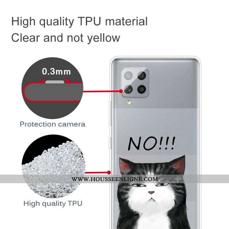 Coque Samsung Galaxy A42 5G Le Chat Qui Dit Non