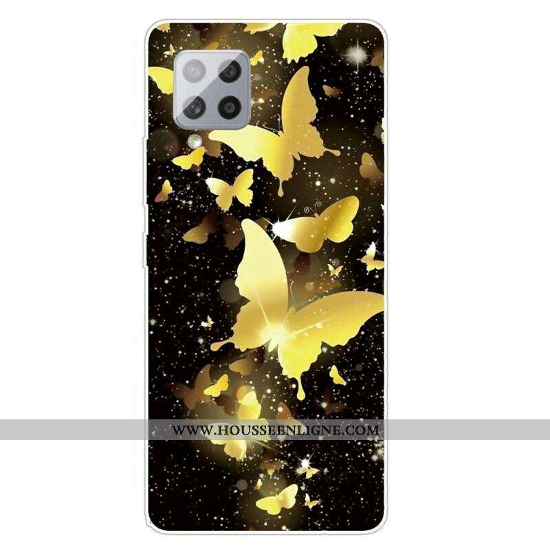 Coque Samsung Galaxy A42 5G Papillons Papillons