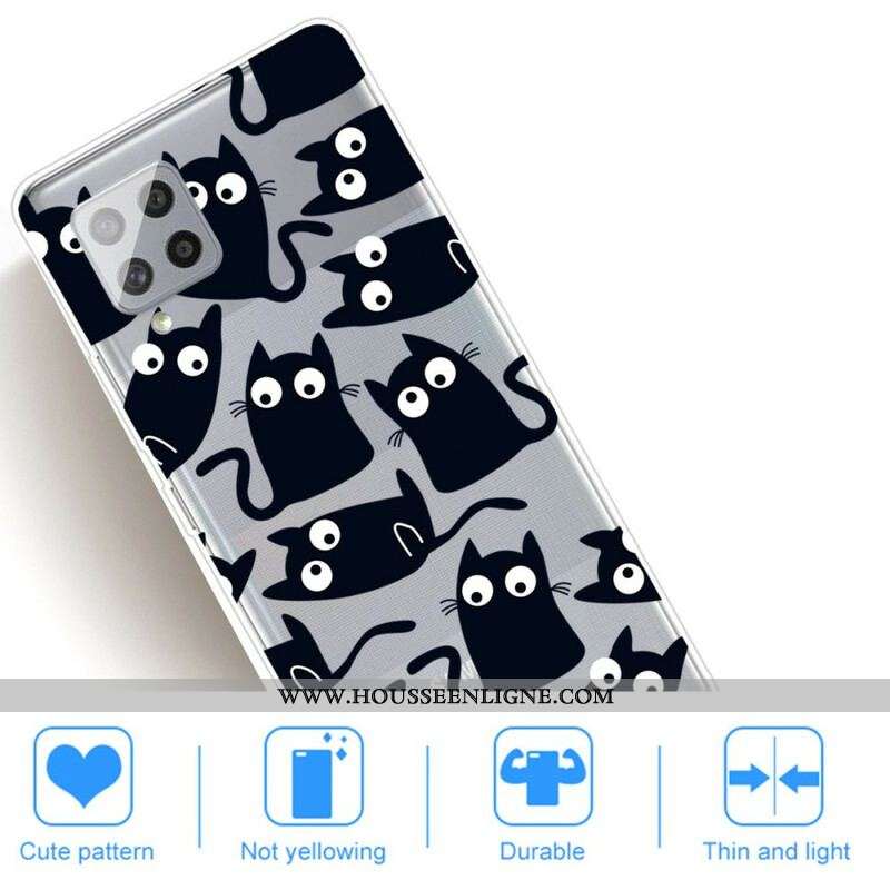 Coque Samsung Galaxy A42 5G Souris Noires