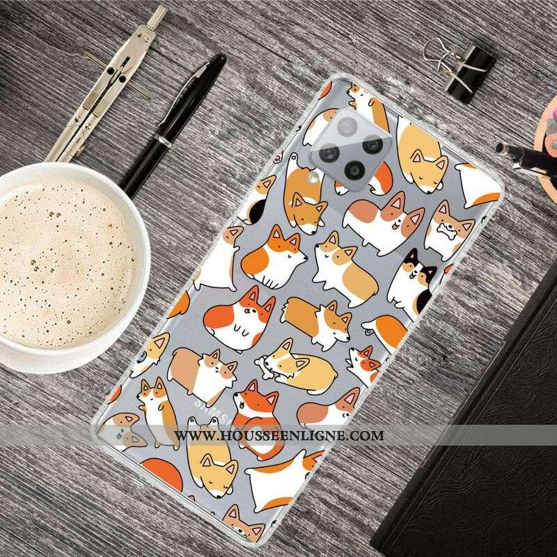 Coque Samsung Galaxy A42 5G Transparente Multiples Chiens
