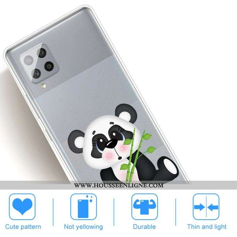 Coque Samsung Galaxy A42 5G Transparente Panda Triste
