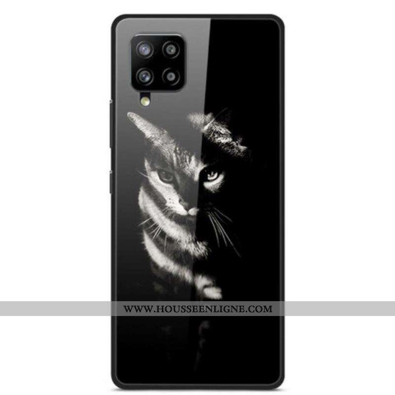 Coque Samsung Galaxy A42 5G Verre Trempé Chat