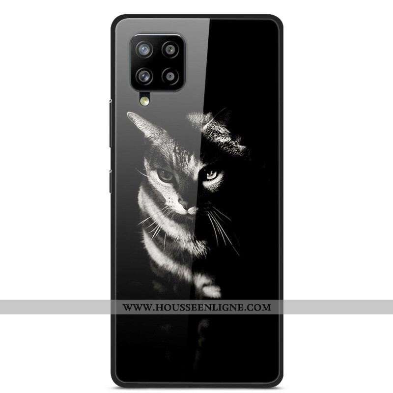 Coque Samsung Galaxy A42 5G Verre Trempé Chat