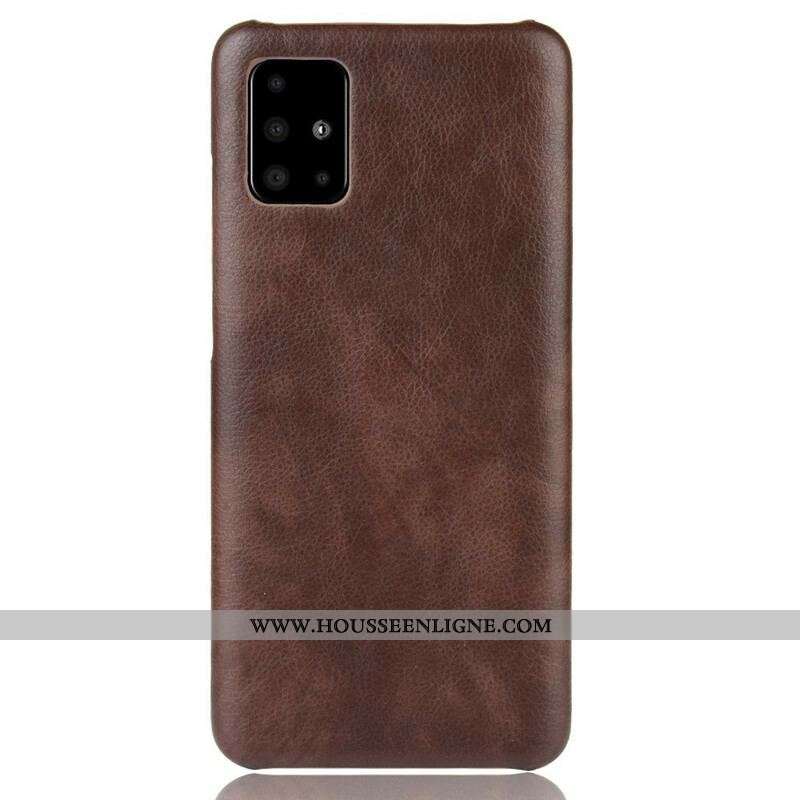 Coque Samsung Galaxy A51 5G Effet Cuir Litchi
