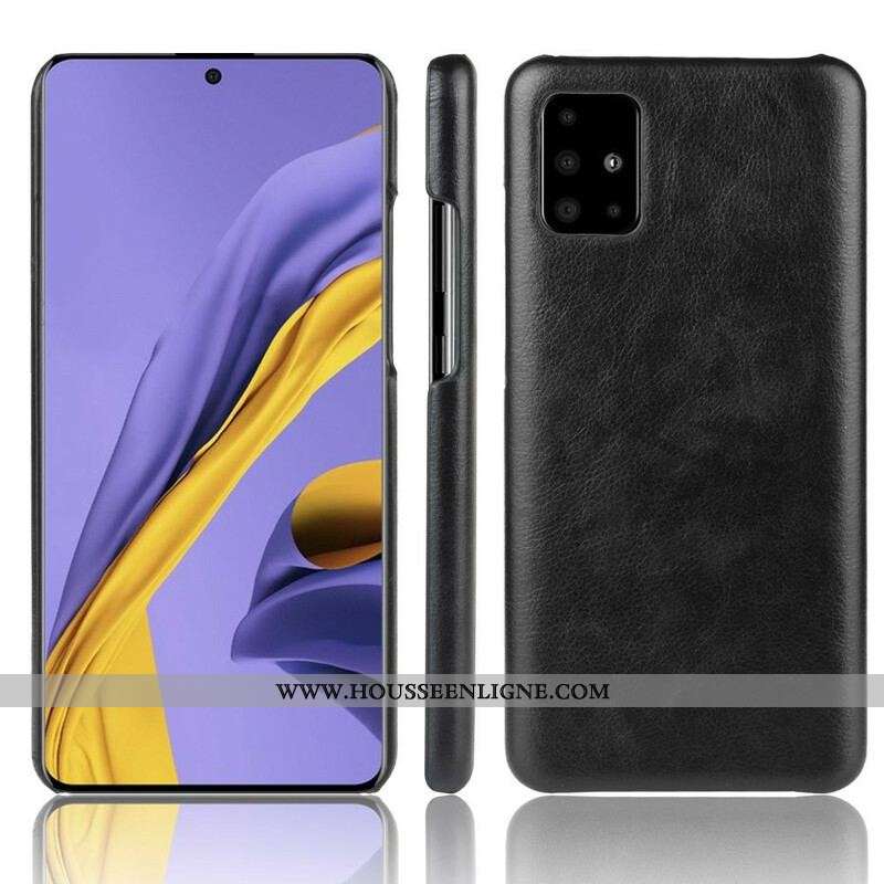Coque Samsung Galaxy A51 5G Effet Cuir Litchi