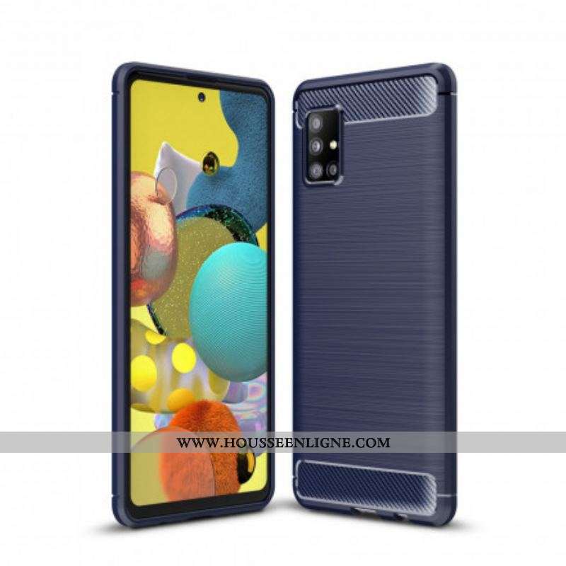 Coque Samsung Galaxy A51 5G Fibre Carbone Brossée
