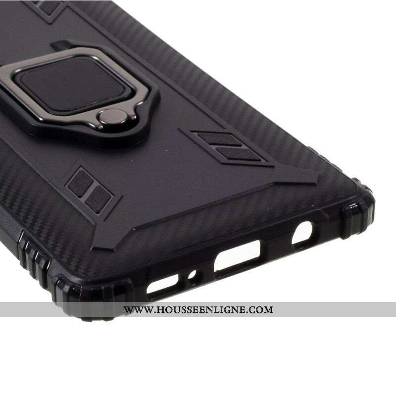 Coque Samsung Galaxy A51 5G Ring et Fibre Carbone