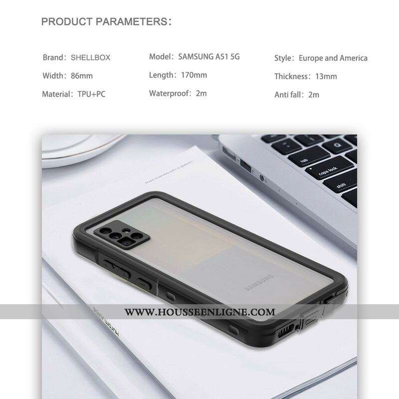 Coque Samsung Galaxy A51 5G Waterproof SHELLBOX