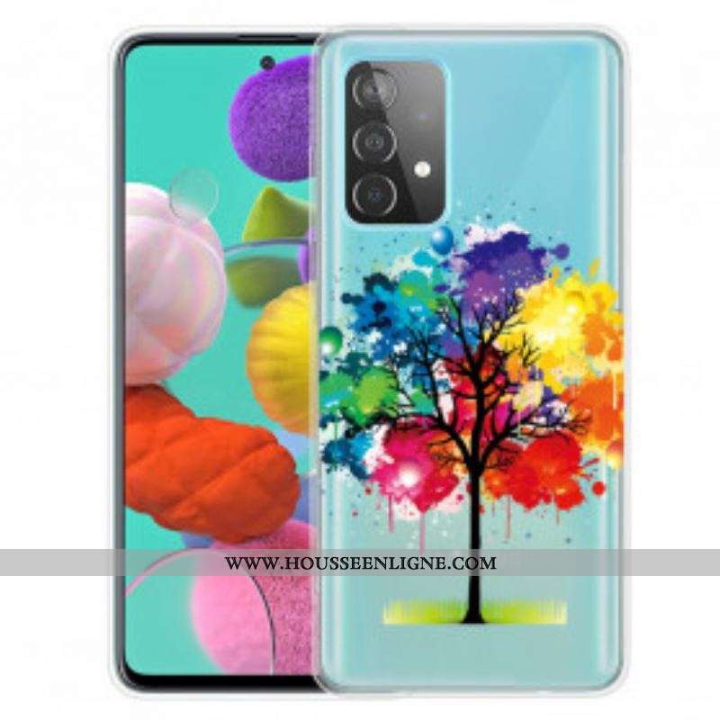 Coque Samsung Galaxy A52 4G / A52 5G / A52s 5G Arbre Aquarelle