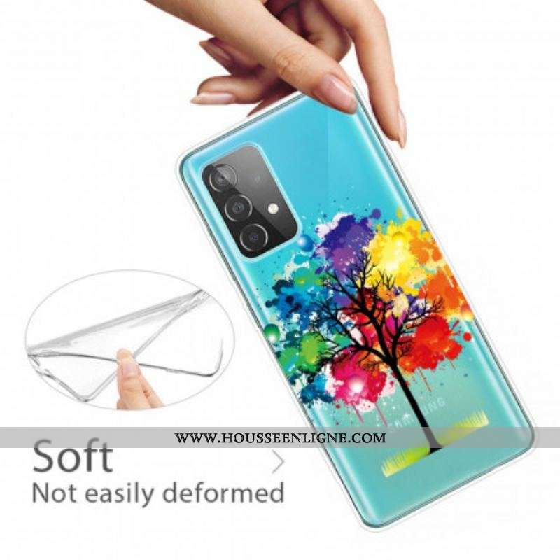 Coque Samsung Galaxy A52 4G / A52 5G / A52s 5G Arbre Aquarelle