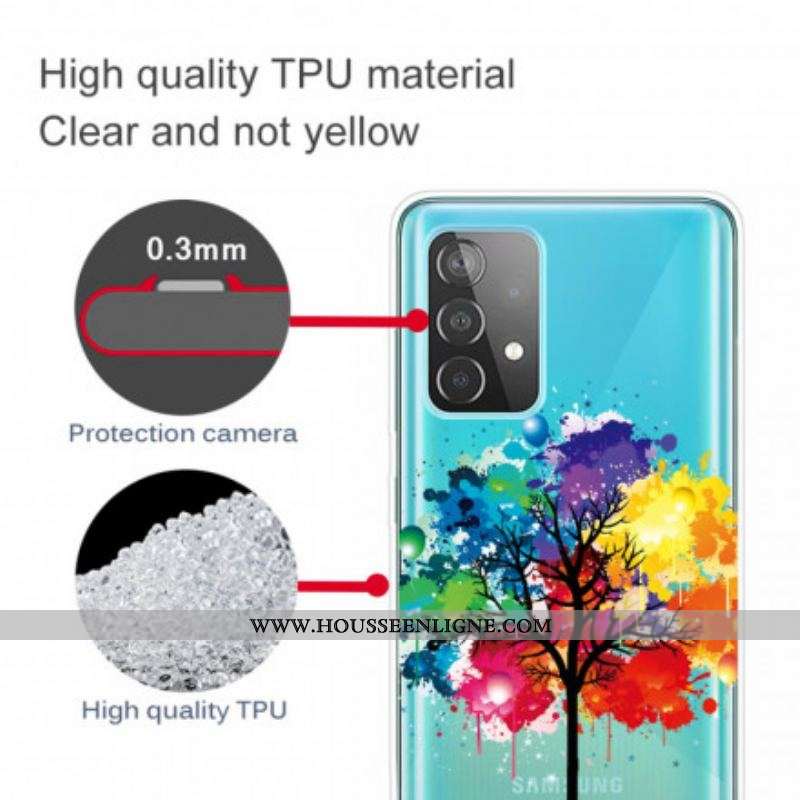 Coque Samsung Galaxy A52 4G / A52 5G / A52s 5G Arbre Aquarelle