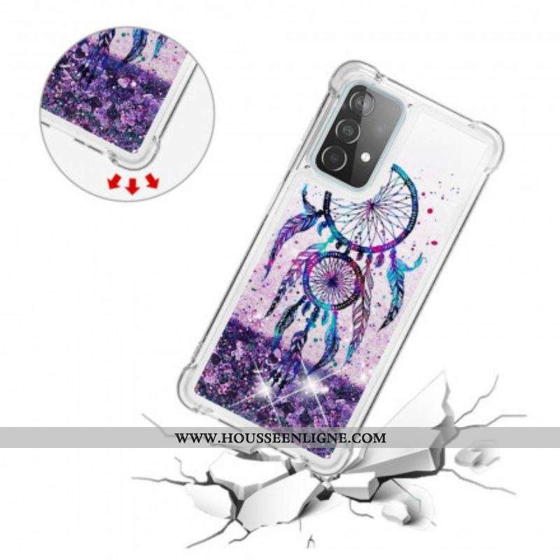 Coque Samsung Galaxy A52 4G / A52 5G / A52s 5G Attrape Rêves Paillettes