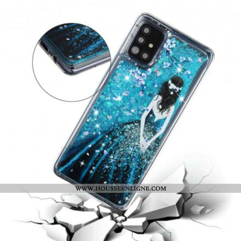 Coque Samsung Galaxy A52 4G / A52 5G / A52s 5G Femme Paillettes
