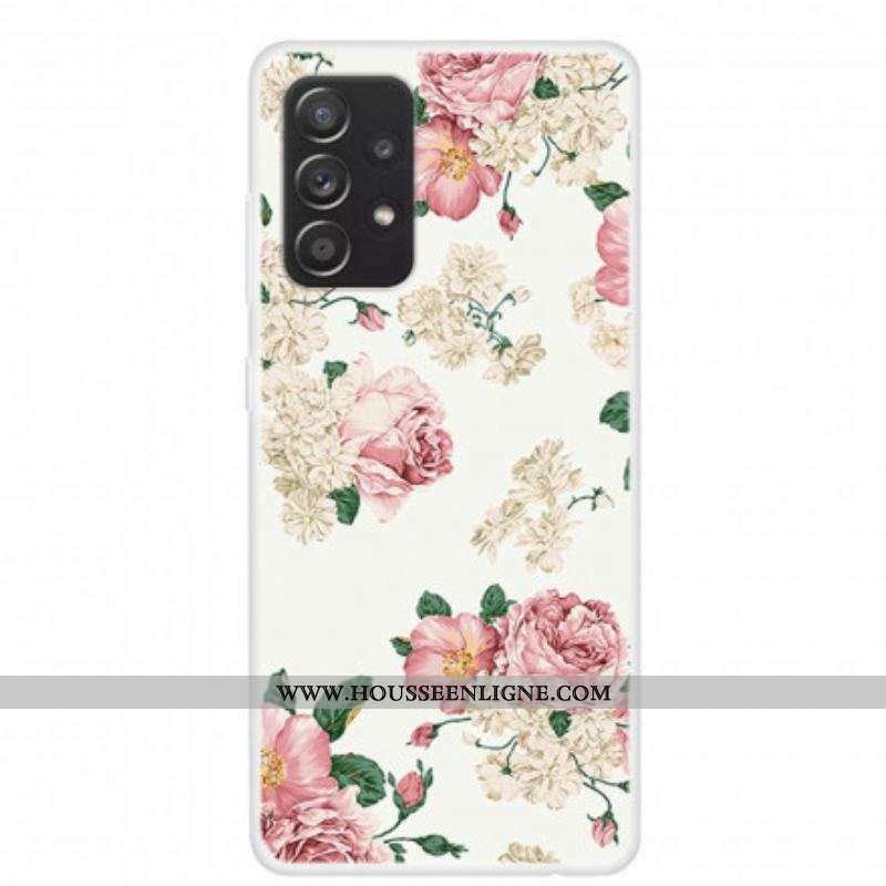 Coque Samsung Galaxy A52 4G / A52 5G / A52s 5G Fleurs Liberty