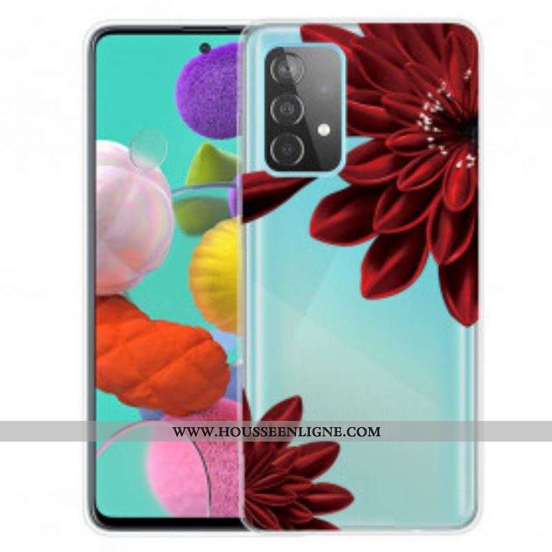 Coque Samsung Galaxy A52 4G / A52 5G / A52s 5G Fleurs Sauvages