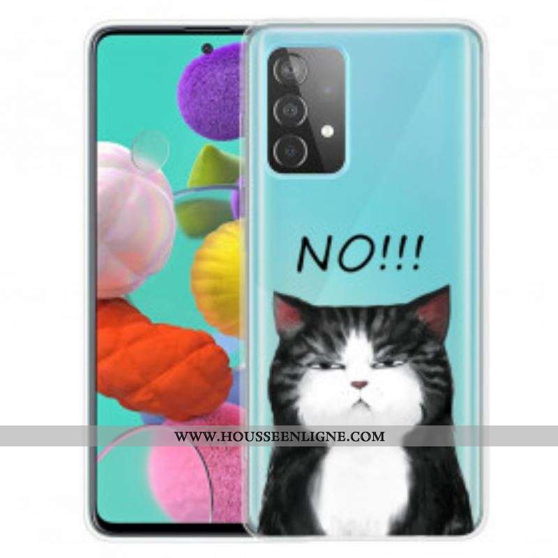 Coque Samsung Galaxy A52 4G / A52 5G / A52s 5G Le Chat Qui Dit Non