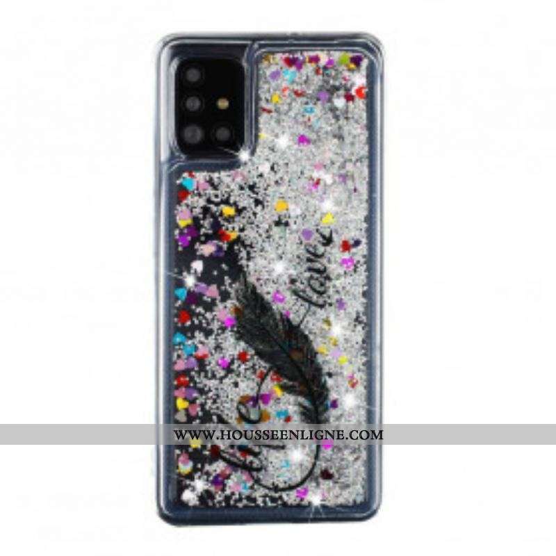 Coque Samsung Galaxy A52 4G / A52 5G / A52s 5G Life & Love Paillettes