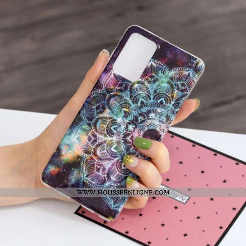 Coque Samsung Galaxy A52 4G / A52 5G / A52s 5G Mandala Coloré Fluorescente