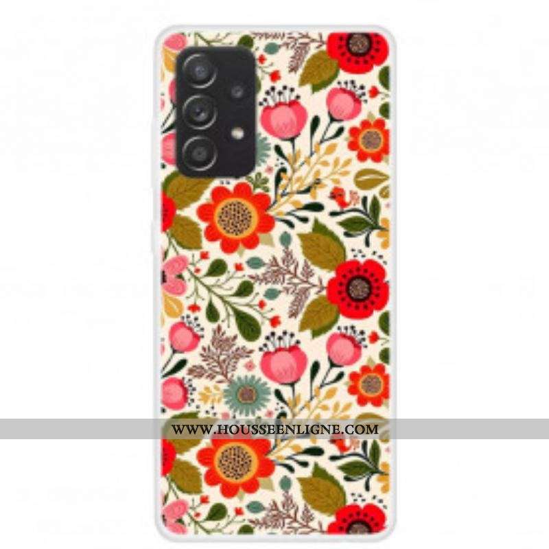Coque Samsung Galaxy A52 4G / A52 5G / A52s 5G Marguerites