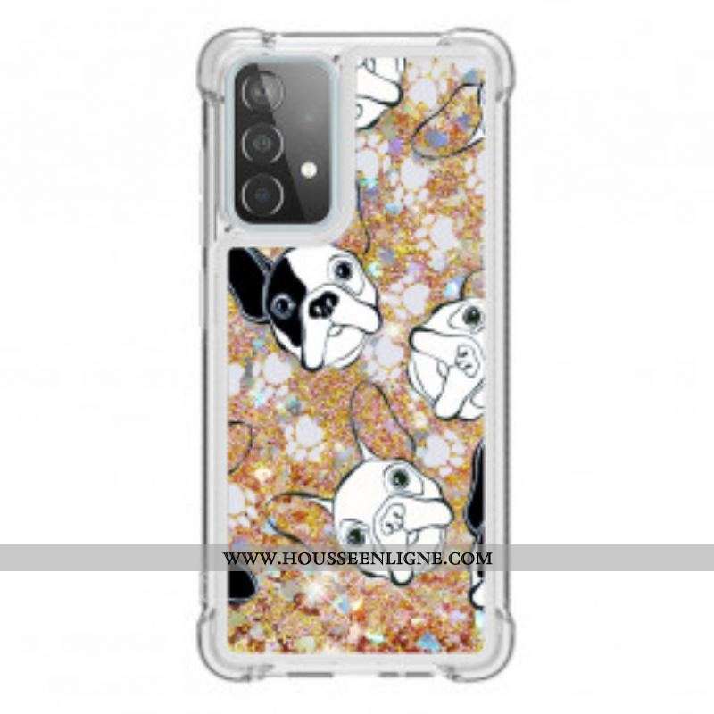 Coque Samsung Galaxy A52 4G / A52 5G / A52s 5G Mr Chien Paillettes