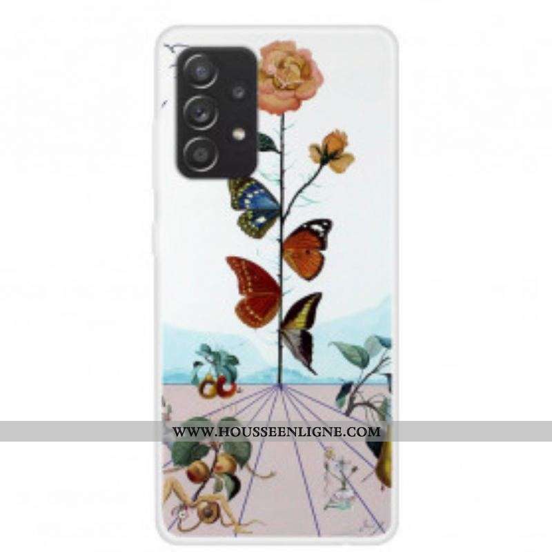 Coque Samsung Galaxy A52 4G / A52 5G / A52s 5G Papillons de la Nature