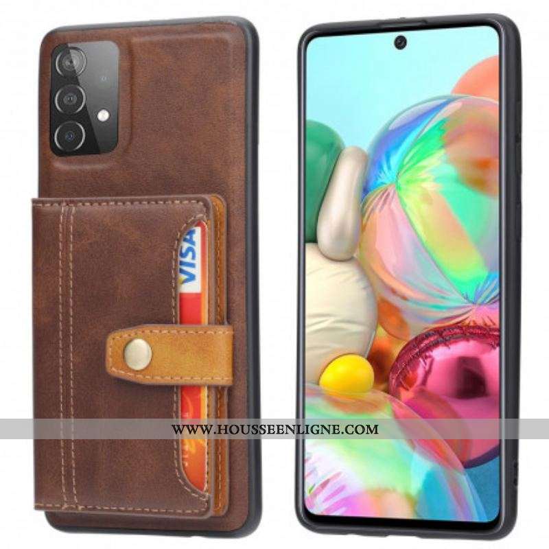 Coque Samsung Galaxy A52 4G / A52 5G / A52s 5G Porte Cartes Support Mains Libres