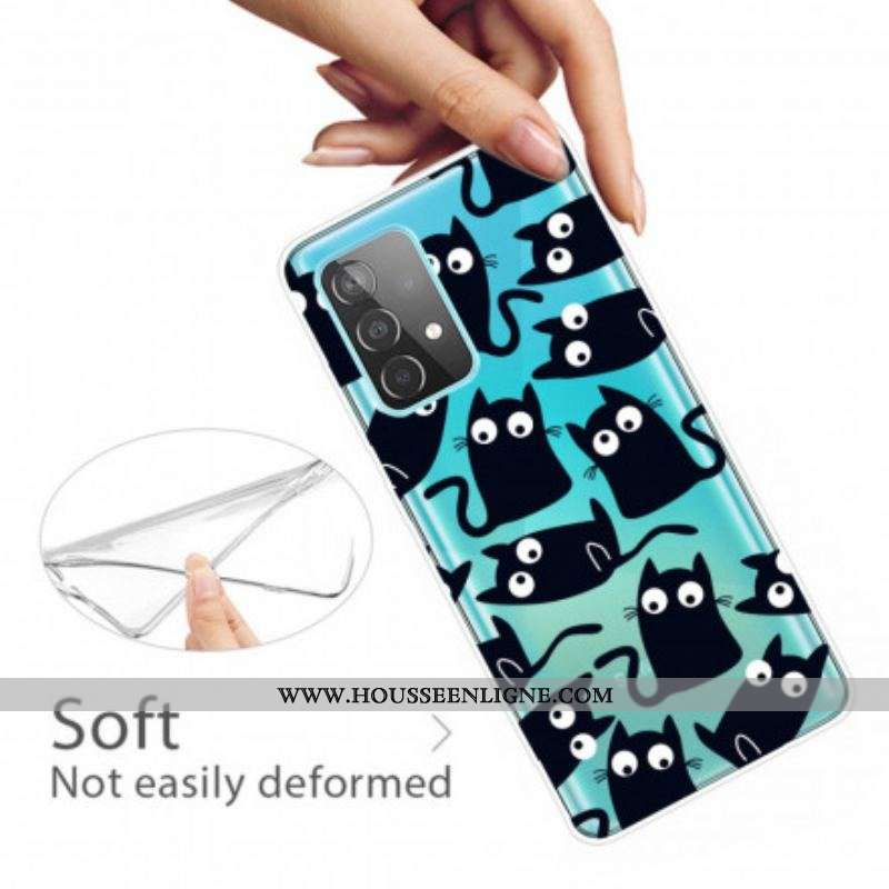 Coque Samsung Galaxy A52 4G / A52 5G / A52s 5G Souris Noires