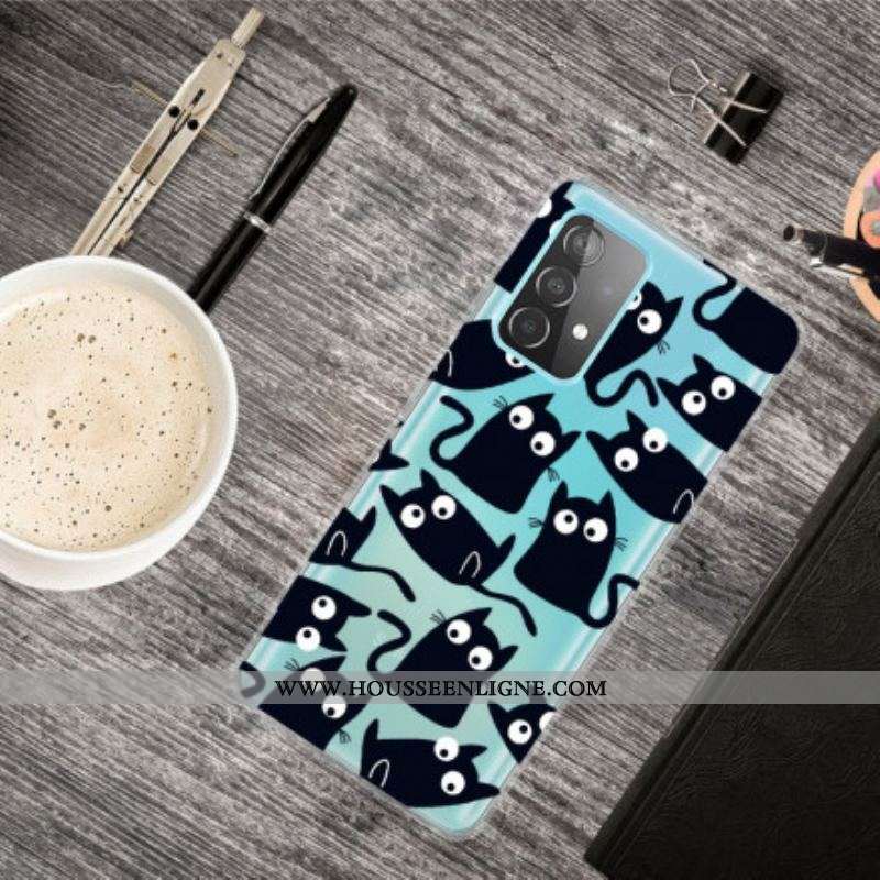 Coque Samsung Galaxy A52 4G / A52 5G / A52s 5G Souris Noires