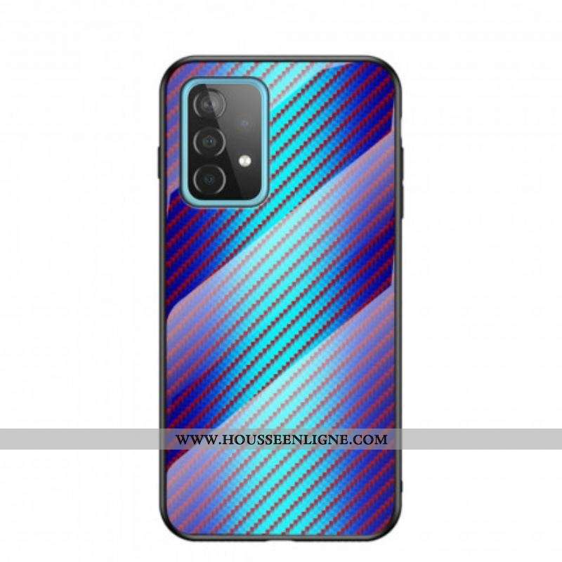 Coque Samsung Galaxy A52 4G / A52 5G / A52s 5G Verre Trempé Fibre Carbone