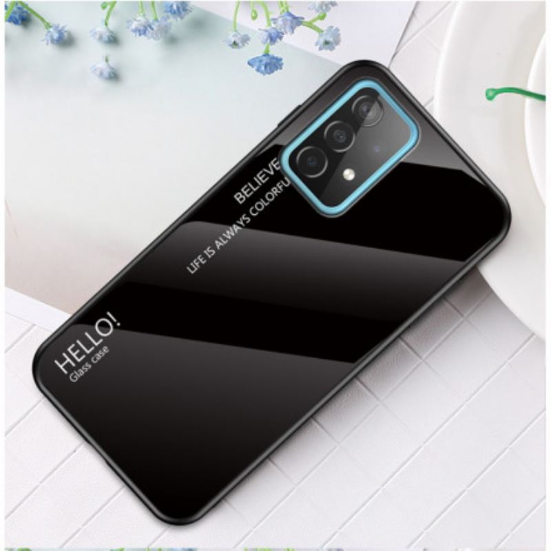 Coque Samsung Galaxy A52 4G / A52 5G / A52s 5G Verre Trempé Hello