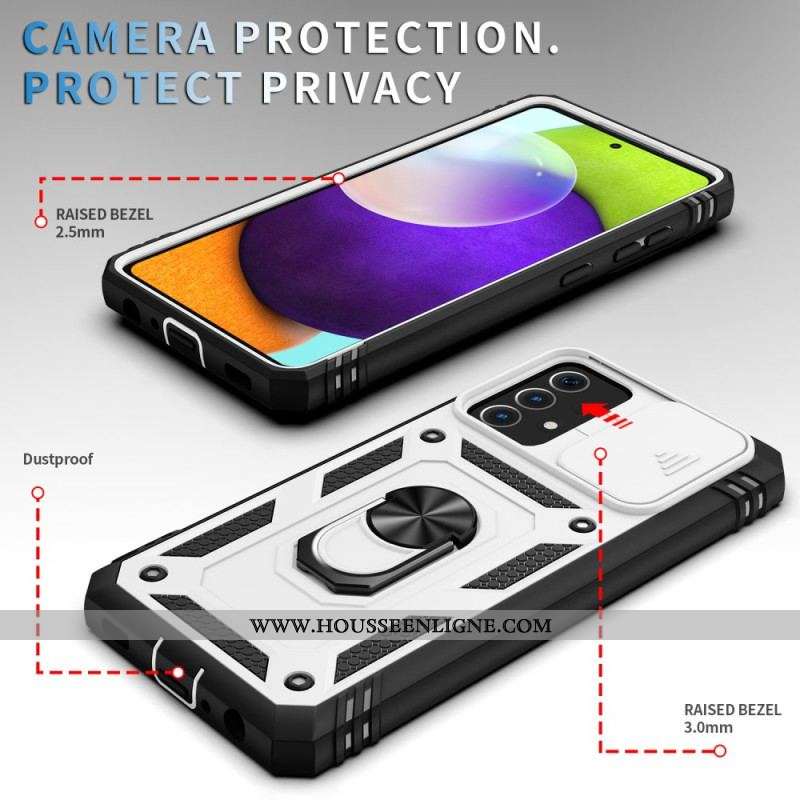 Coque Samsung Galaxy A52s / A52 4G / A52 5G Anneau et Cache-lentille