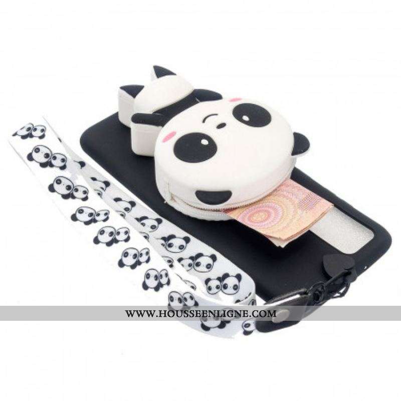 Coque Samsung Galaxy A53 5D Panda 3D avec lanière Mousqueton