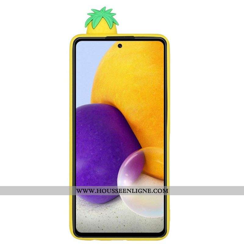 Coque Samsung Galaxy A53 5G Ananas Lunettes 3D
