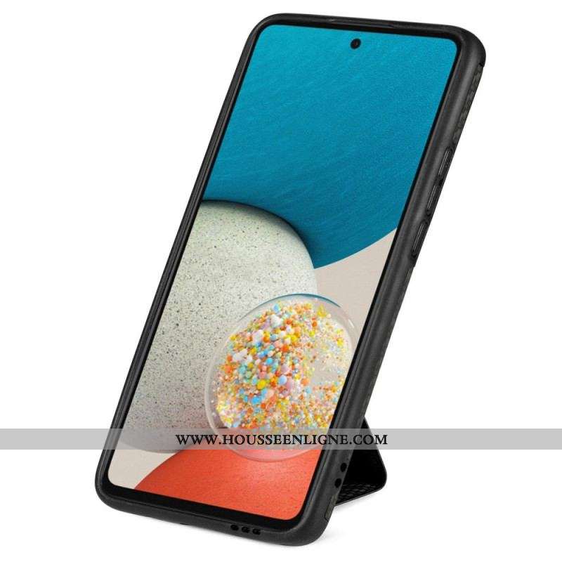 Coque Samsung Galaxy A53 5G Fibre Carbone Porte-Cartes Support