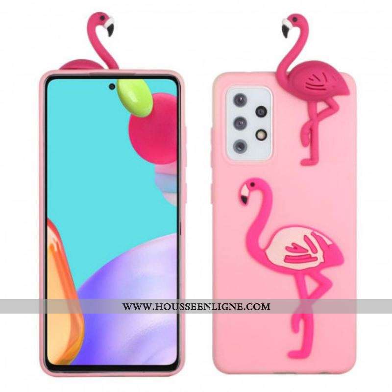 Coque Samsung Galaxy A53 5G Flamant Rose 3D