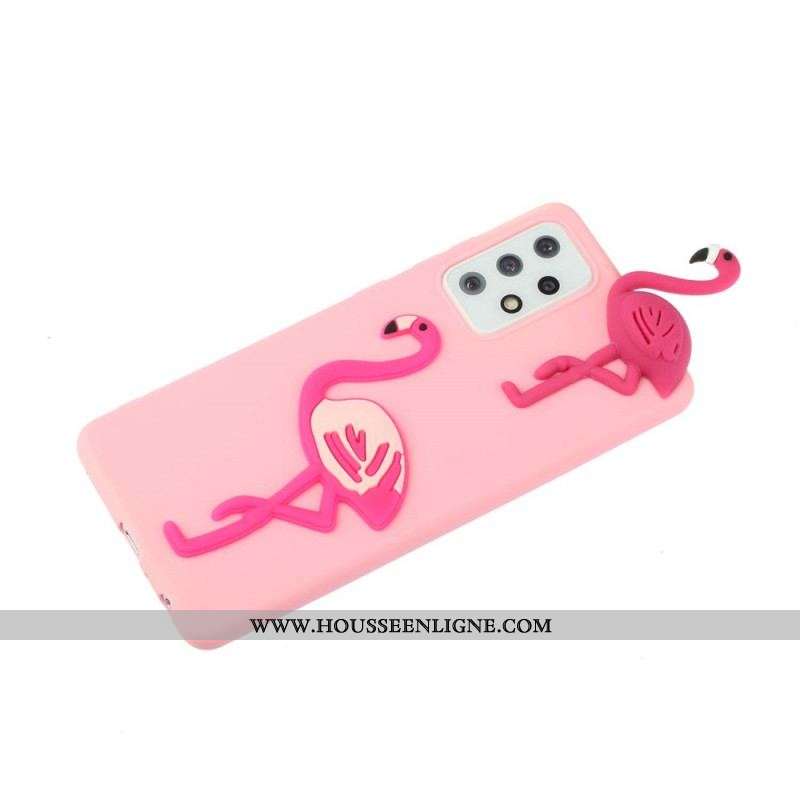 Coque Samsung Galaxy A53 5G Flamant Rose 3D