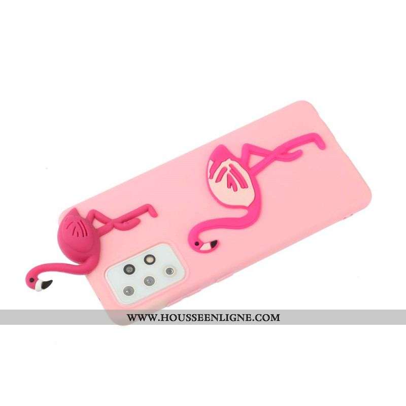 Coque Samsung Galaxy A53 5G Flamant Rose 3D