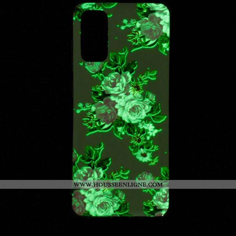 Coque Samsung Galaxy A53 5G Fleurs Liberty Fluorescente