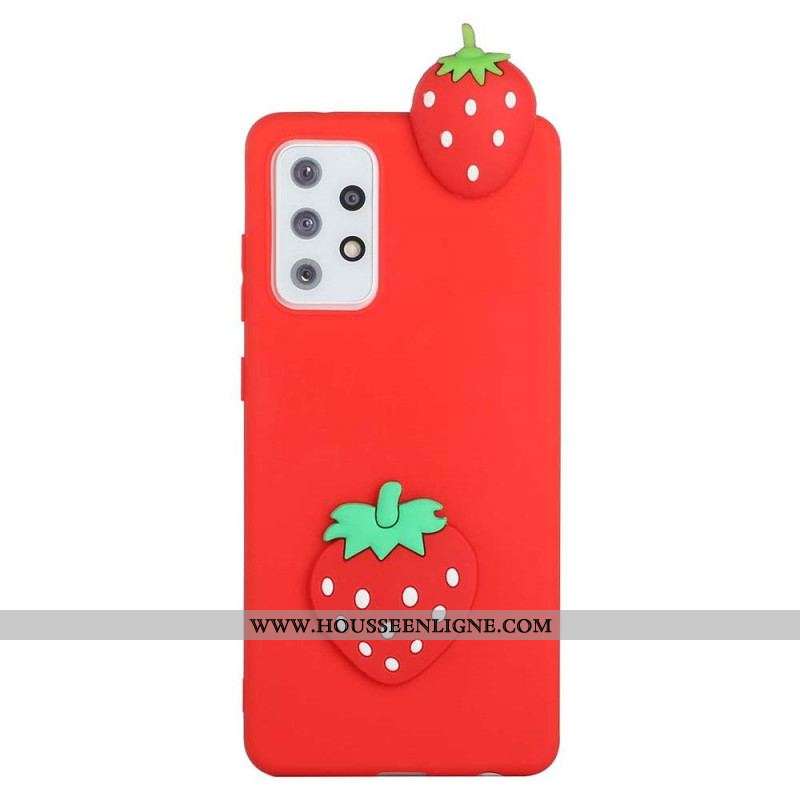 Coque Samsung Galaxy A53 5G La Fraise 3D