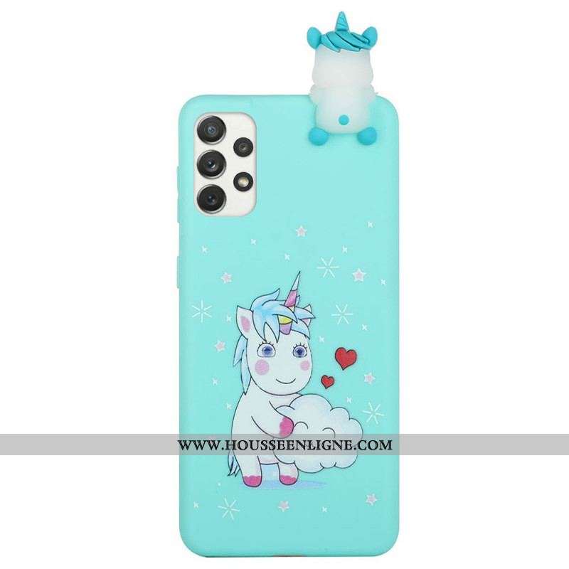 Coque Samsung Galaxy A53 5G Licorne Fun 3D