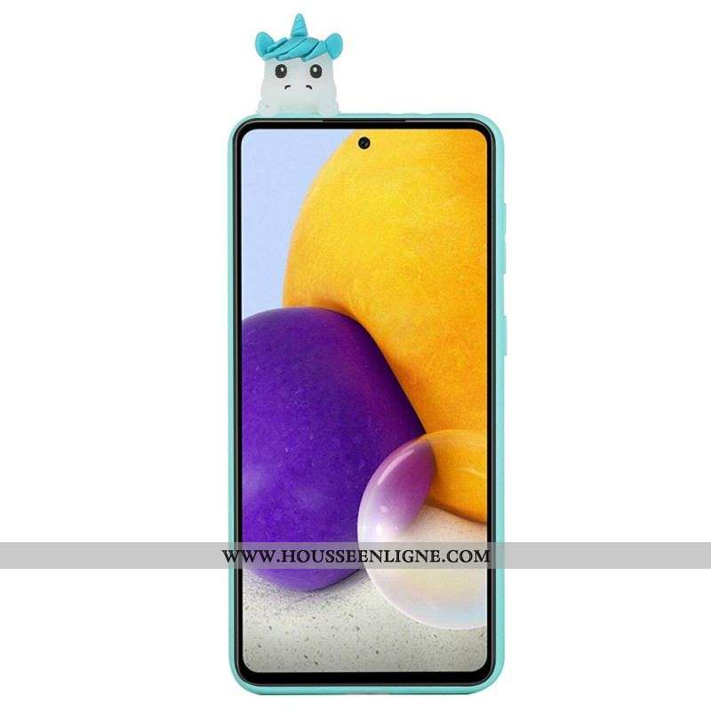 Coque Samsung Galaxy A53 5G Licorne Fun 3D