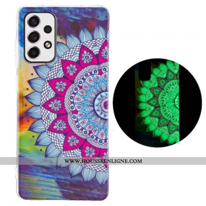 Coque Samsung Galaxy A53 5G Mandala Coloré Fluorescente