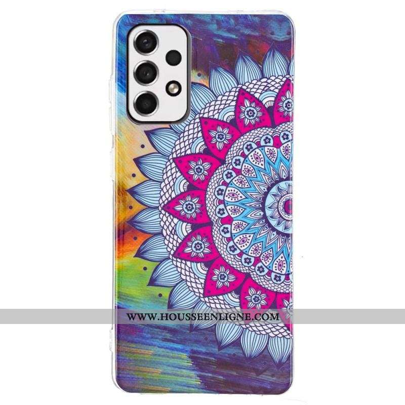Coque Samsung Galaxy A53 5G Mandala Coloré Fluorescente
