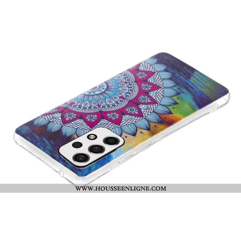 Coque Samsung Galaxy A53 5G Mandala Coloré Fluorescente